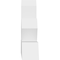 Ekena Millwork Saratoga Architectural Grade PVC Gable Bracket, 36"W x 15"H x 4"D x 4"F, 10/12 Pitch GBP036X15X0404SAR00 - alternate 3